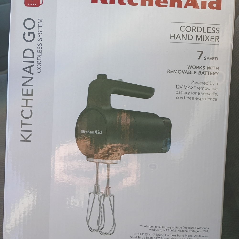 KitchenAid 7 Speed Cordless Hand Mixer - Black